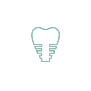 Ejemplo de qué es un implante dental de manera gráfica